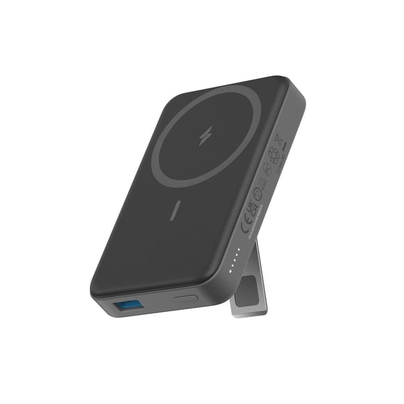Batería Magnética Anker Negra Cargador Inalámbrico Plegable 10000 mAh para iPhone 14/13 Series
