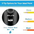 thumbnail image 3 of Electric Pencil Sharpener, Auto-stop And Rechargeable Large Pencil Sharpener For 6-12mm Pencils, Portable In School Classroom, Black x, 3 of 5