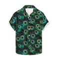 thumbnail image 6 of PNTUTB Carnival Fashion Men's Printed Casual Relaxed Collar Button Down Cardigan Short Sleeve Blouse, 6 of 6