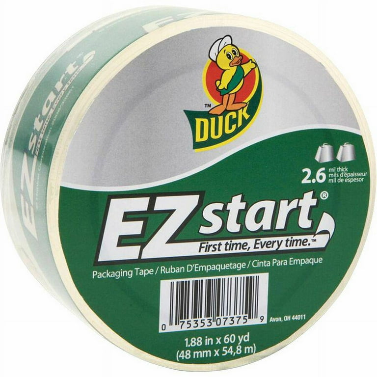 Duck Brand EZ START Packaging Tape - 60 yd Length x 1.87 Duck Brand EZ START Packaging Tape - 60 yd Length x 1.87