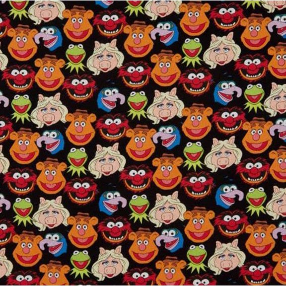 Handmade Valance, Curtain Panel, or Pillow Cover Muppets