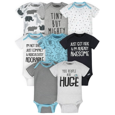 

Onesies® Brand Baby Boy or Girl Gender Neutral Short Sleeve Onesies Bodysuits 8-Pack
