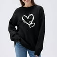 thumbnail image 2 of ABATAB Valentine's Day Oversized Sweater for Women Long Sleeve Love Heart Print Chuncy Knit Pullover Tops Casual Warm Clothes, 2 of 6