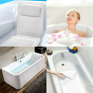 COMFYSURE Bath Cushion for Tub - Extra-Large Full Body Bath Tub Pillow &  Non-Slip Spa Bathtub Mat Mattress Pad with Super Thick Breathable 3D Mesh  Layers - Great Back Support (48x 15)