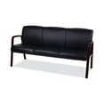thumbnail image 3 of Alera ALERL2319M Reception Lounge WL Series 65.13 in. x 26.13 in. x 33 in. 3-Seat Sofa - Black, 3 of 9