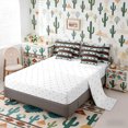 thumbnail image 5 of Erosebridal Teal Red White Black Twin Bedding Sets, Aztec Geometric Bedding Comforter Set, Reversible 7-Piece, 5 of 6