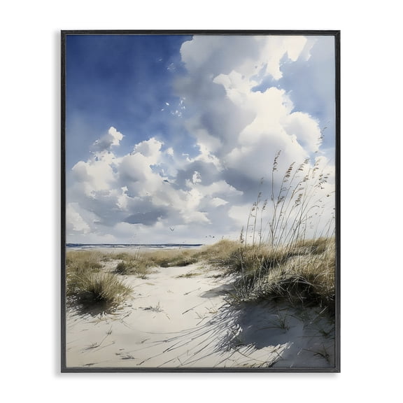 Stupell Industries Contemporary Dunes In The Sunshine Black Framed Giclee Art, 11 x 14, by Franklyn Gregory