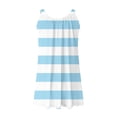 thumbnail image 4 of ZVNAΖH Women's Sleeveless Summer Dresses Casual Striped Print T Shirt Dress Pleated Crew Neck Beach Dress, 4 of 4