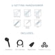 thumbnail image 5 of Cabezal de ducha Moen Engage Magnetix negro mate de 8,9 cm, seis funciones, 5 of 9