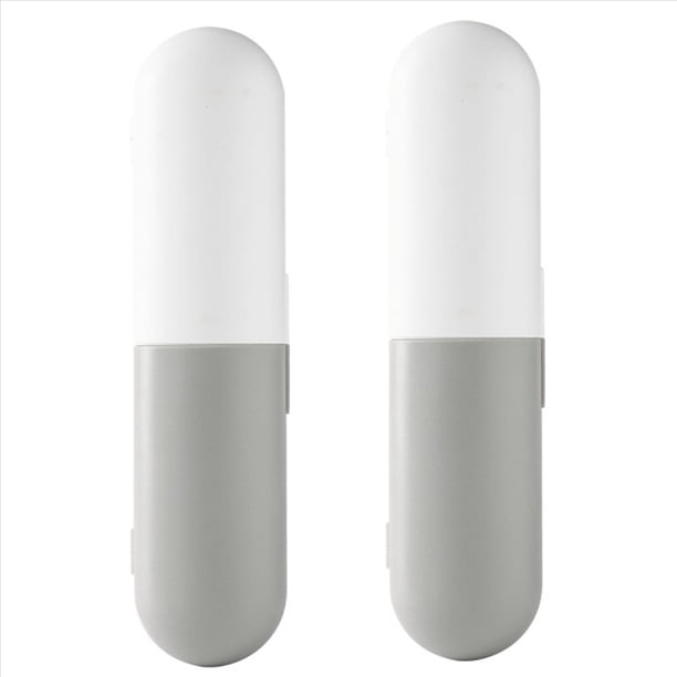 2X de Cepillo de Dientes UV Portátil Caja Esterilizadora Recargable de Viaje Soporte Limpiador para Cepillo de Dientes Eléctrico Manual-C