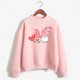 thumbnail image 2 of Gibobby Sudadera mujer Sudadera de forro polar de gran tamaño con cuello redondo y manga larga con hombros caídos(Rosa,XL), 2 of 3