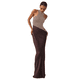 thumbnail image 1 of Vestido de Verano para Mujer, Elegante, Sin Mangas, con Cuello Halter y Ajustado. Caqui L, 1 of 7
