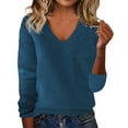 thumbnail image 1 of Women's Pullover Sweater European And American Solid Color Loose Ladies Sweater Spring And Autumn One Word Shoulder Exposed Shoulder Hood Sweater Features:, Women's Pullover Sweater XXXXXL, 1 of 3