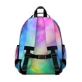 thumbnail image 3 of Rainbow Tie Dye Cloud Backpack for School,Cute School Bag,Schoolbag with Adjustable Shoulder Straps & Padded Back,15.25"x11.5"x5.25", 3 of 5