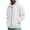 White, variant on Posijego Men's Big and Tall Jacket Zipper Hoodie Spring Trendy Long Sleeve Casual Sweatshirts with Pockets S-5XL