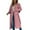 Pink, variant on SBYOJLPB Women's Overcoat Women's Long Sleeved Double Breasted Coat Trench Coat Long Sleeved Hoodless Casual Coat/jacket White 4(S)