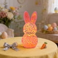 thumbnail image 5 of Easter Rabbits Decorations Easter Bunny Lights Pastel Easter Hollow Rabbits Lamp Festive Bunny Party Decoration, 5 of 6