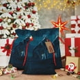 thumbnail image 6 of Pofeuu Lonely Night Wolf Print Burlap Bags with Drawstrings Drawstring Gift Bags Pouch Bag for Thankgiving Birthday Party Gift Wrapping Treats and Party Favors-Medium, 6 of 9