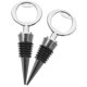 thumbnail image 4 of ADDHAT 2Ud Tapones Selladores De Botella De Vino Plateados Para Bares Y Banquetes, 4 of 6