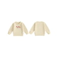 thumbnail image 3 of Mommy and Me Matching Outfits Letter Print Long Sleeve Crewneck Sweatshirt Pullover Tops, 3 of 10