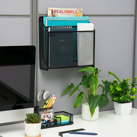 Mind Reader - Wall File Holder 3 Tier Vertical Mount