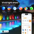 thumbnail image 3 of Focos solares Linkind SL5, paquete de 6, sensor de movimiento RGB IP65, 3 of 9