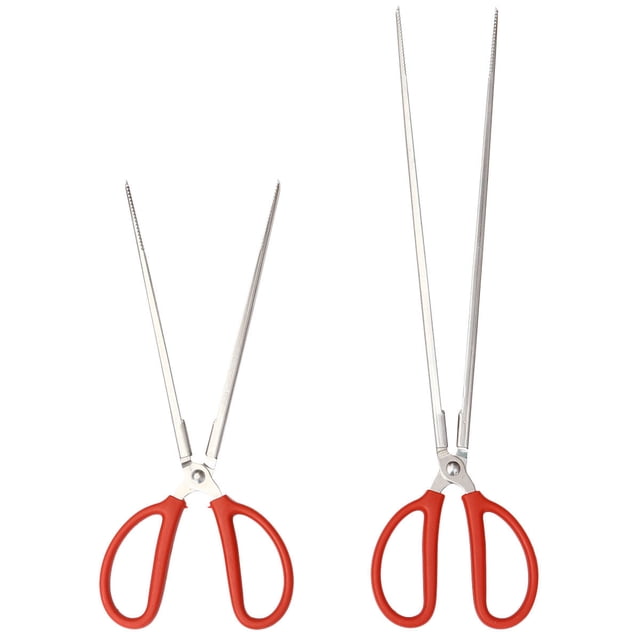 MasteelfCA 2 Pcs Pinces à Crabe et Poisson à la Boue Outils de Ramassage pour Extérieur - Droit (Rouge)