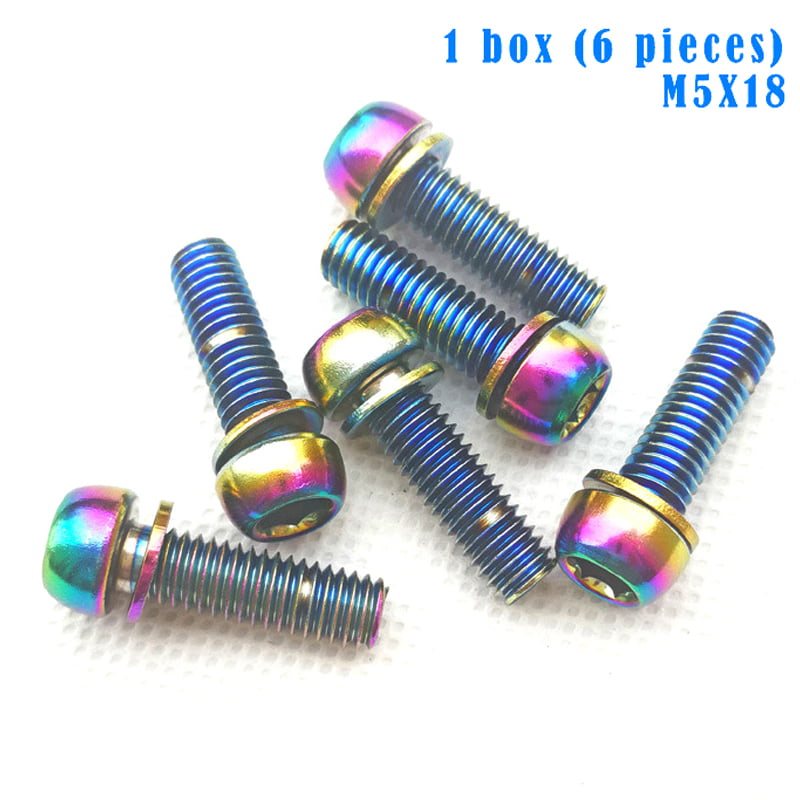 M6x20mm Titanium Bolts Screws for Motorcycle Brake Disc Fixed Accessories 