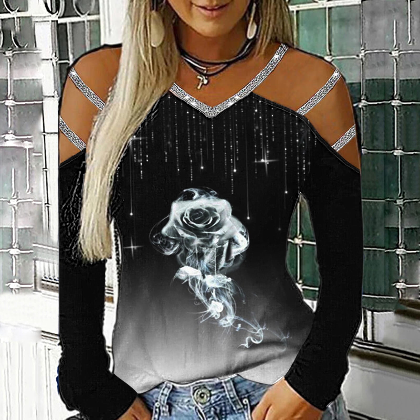 NECHOLOGY Womens Tops Ladies Football 