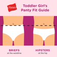 thumbnail image 2 of Hanes Toddler Girls Cotton Hipsters 10-Pack, 2/3, Assorted, 2 of 4
