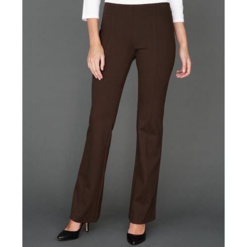 High-Waist Curvy Fit Bootcut Pants 