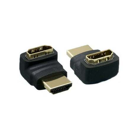 M 270 Kentek HDMI Male to Female M/F 270 Degree 270° Gender Changer Adapter Gold-Plated Connector Molded ()