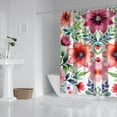 thumbnail image 3 of Waterproof Pioneer Shower Curtain 72x84 Inch Polyester Unique Cute Floral Shower Curtain for Bathroom Hotel Home Decor with 12 Plastic Hooks, 3 of 5