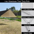 thumbnail image 4 of 10X13ft Lightweight Camping Tarp with Poles Waterproof Tarp Tent Rain Fly Black, 4 of 6