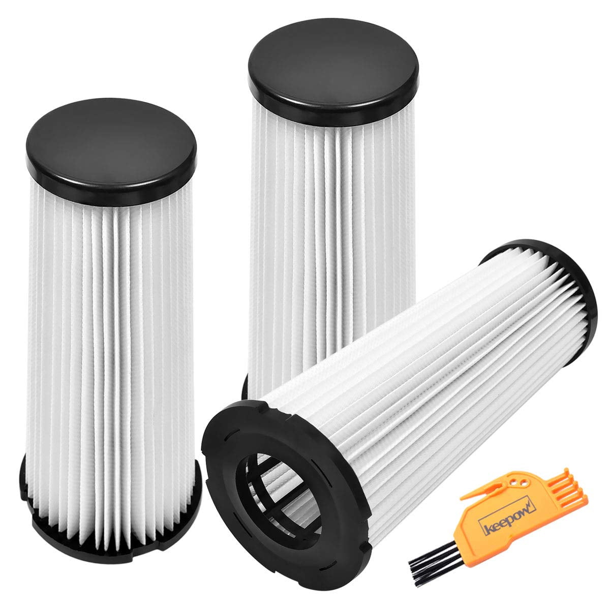 KEEPOW 3 Pack F1 Replacement HEPA Filter for Dirt Devil Featherlite