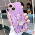 thumbnail image 1 of Carcasa De Oso Violento Para OnePlus 8T Nord 2 5G 9 8 Pro Nothing Phone 1 Funda De Teléfono Galvanoplastia Candy Bear Soporte De Silicona Anticaída Suave Cubierta Protectora, 1 of 4