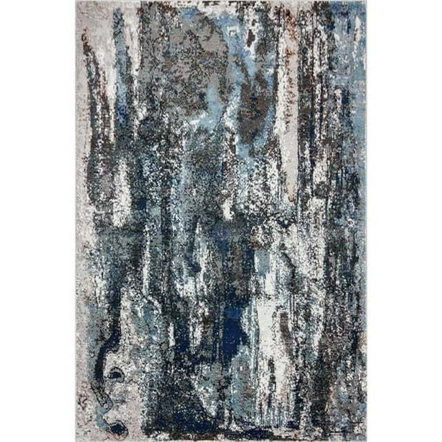 LR Resources REVOL81802BGR5376 Tapis Rectangulaire de Révolution Abstraite de Cascade Sereine