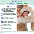 thumbnail image 3 of Cinturón de ostomía abdominal Movibrace para cuidados posoperatorios después de una cirugía de colostomía o ileostomía (mediano), 3 of 5