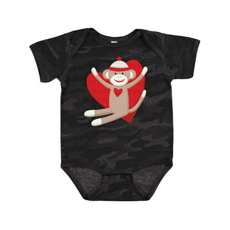

Inktastic Hug Sock Monkey Gift Baby Boy or Baby Girl Bodysuit