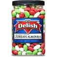 thumbnail image 3 of Christmas White, Red & Green Jordan Almonds by Its Delish, 3.5 lbs. Jumbo Reusable Container  Candied Almonds with Sweet Hard Candy Coating - Perfect for Christmas Themed Parties - USA Made & Vegan, 3 of 6