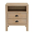 thumbnail image 6 of Alaterre Furniture Arden 2-Drawer Light Driftwood Pine Wood Nightstand, 6 of 11