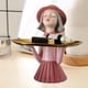 thumbnail image 4 of Almacenamiento De Estatua, Figurita De Resina Para Niña, Esculturas De Mesa, Soporte De Almacenamiento De Ornamento De Arte De Sala De Estar Para Llave, Joyería De Caramelo seitruly HA045137-01, 4 of 6