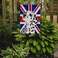 thumbnail image 2 of Dalmatian with English Union Jack British Flag Garden Flag, 2 of 2