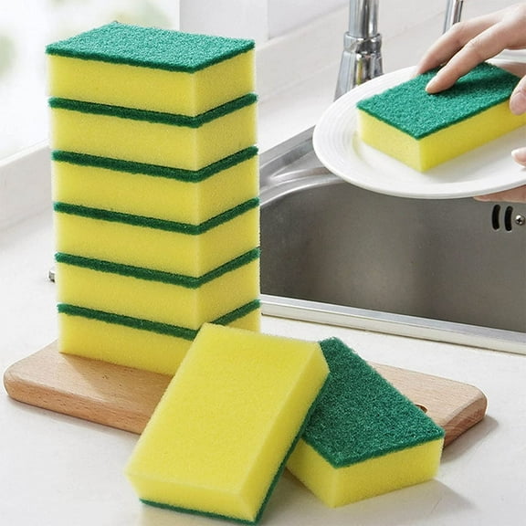 10PCS Multi-Purpose Cleaning Sponges Non-Scratch Scrubbing Dish Sponges Cleaning Tools for Kitchens Bathroom