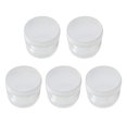 thumbnail image 1 of Organizador de accesorios de cabello transparente de 5 piezas de almacenamiento de plástico con caja de joyería con tapa para dormitorio de baño, 1 of 5