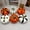 B, variant on Halloween Decorations Indoor - Set of 6 Halloween Pumpkin Decor - Black White and Orange Pumpkins Artificial Pumpkins for Crafts Fall Decorations for Home Halloween Thanksgiving Decor