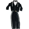 thumbnail image 6 of Mariachi Adult Costume Mexican Singer Band Mens Performer Black Cosplay Outfit, 6 of 13