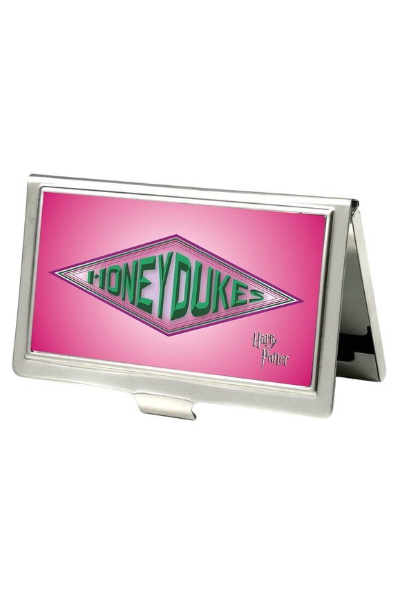Honeydukes Logo Fcg Pinks Greens Business Card Holder