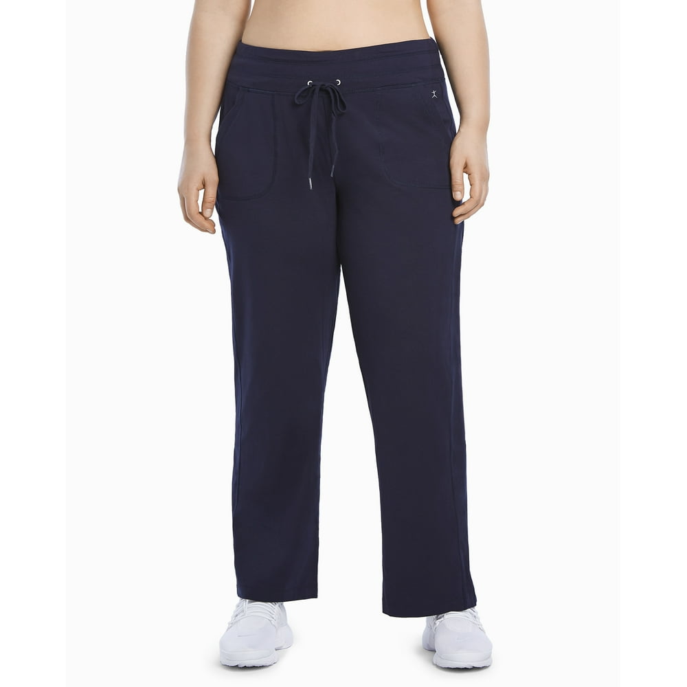 Danskin - Danskin Women's Plus Size Active Relaxed Pant - Walmart.com ...