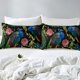 thumbnail image 3 of Funda nórdica Queen Size Vintage Flower Funda nórdica Peacock Feather Bedding, 3 of 5